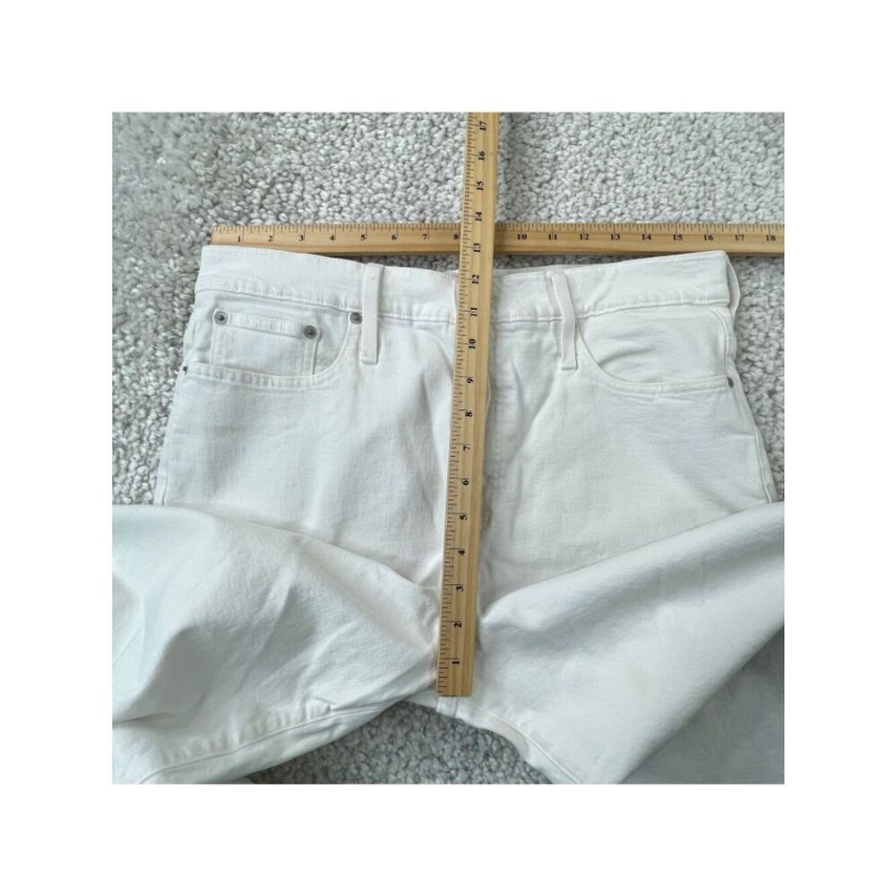 J. Crew Slim Wide Leg Jean White Raw Hem Womens 31 - Picture 8 of 11